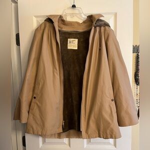 Vintage London Fog Tan Jacket with Plush Lining